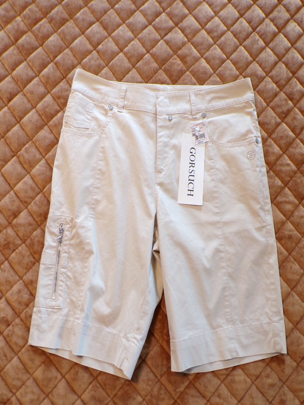 BOGNER NWT Women's Sand Mirka Shorts Bermuda Size 10 Made in Turkey